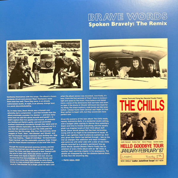 The Chills : Brave Words (Spoken Bravely The Remix) (LP, Album, RE, RM, Pea + LP, RM, Pea)