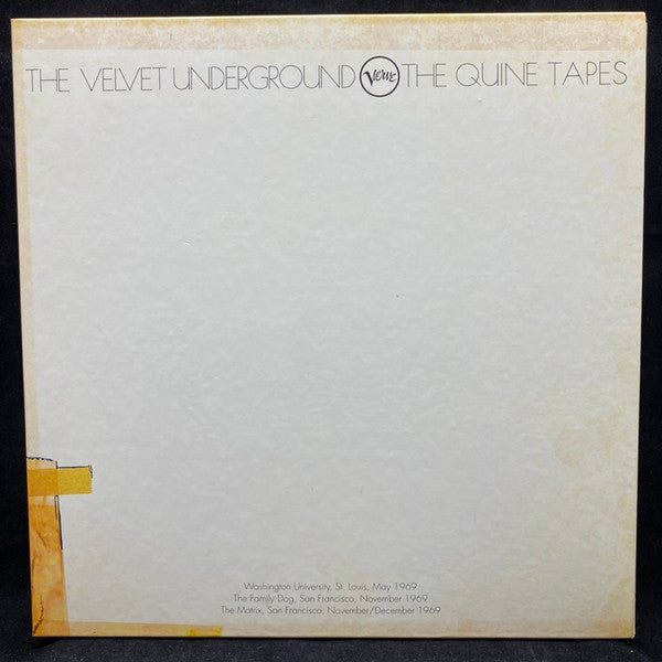 The Velvet Underground : The Quine Tapes V.1-3 (6xLP, Mono, RE + Box, Sli)