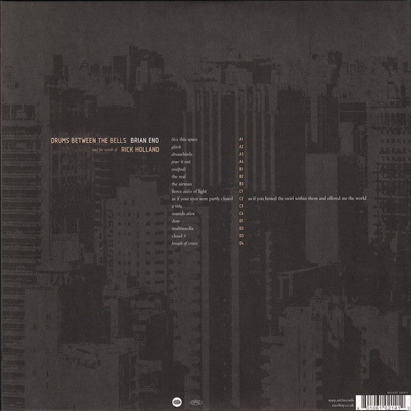 Brian Eno And The Words Of Rick Holland : Drums Between The Bells (2xLP, Album)