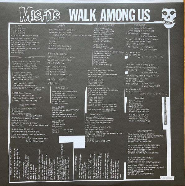 Misfits : Walk Among Us (LP, Album, RE, RM, Bla)