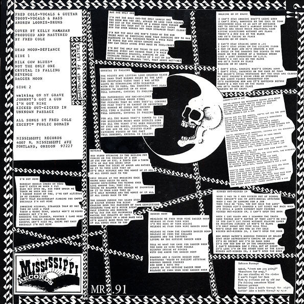 Dead Moon : Defiance (LP, Album, Mono, RE)