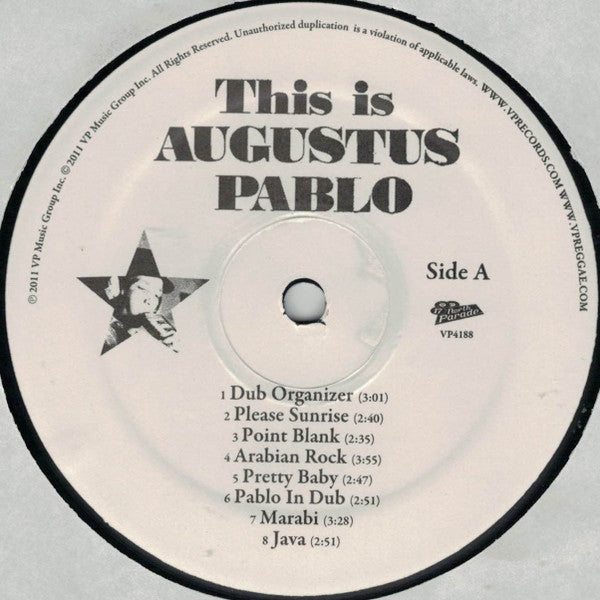 Augustus Pablo : This Is Augustus Pablo (LP, Album, RE, RM)