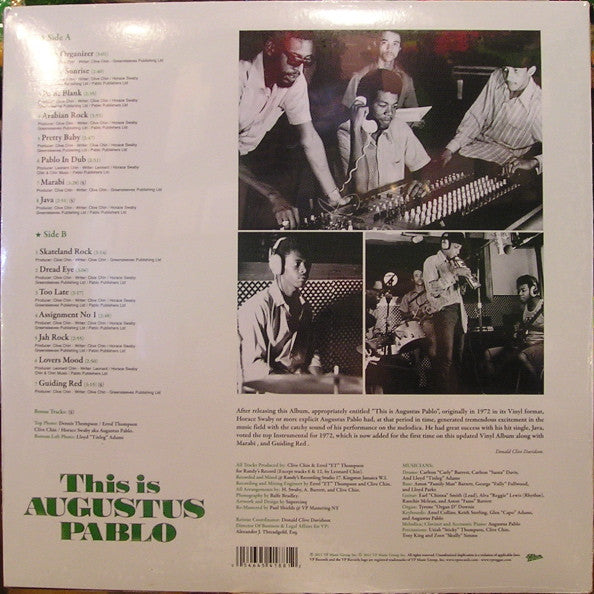 Augustus Pablo : This Is Augustus Pablo (LP, Album, RE, RM)