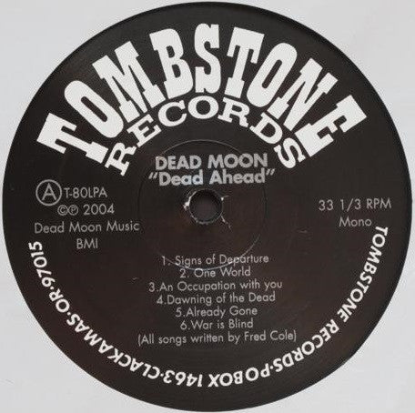 Dead Moon : Dead Ahead (LP, Album, Mono)