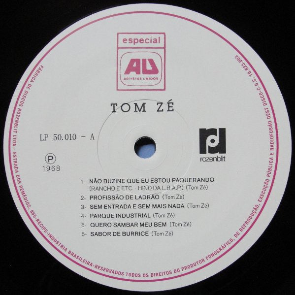 Tom Zé : Grande Liquidação (LP, RE, RM)