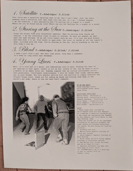 TV On The Radio : Young Liars  (12", EP, RE)