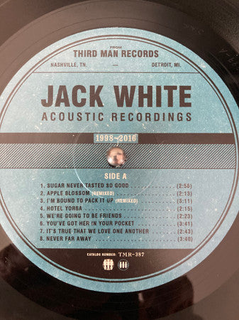 Jack White (2) : Acoustic Recordings 1998-2016 (2xLP, Album, RM, 180)