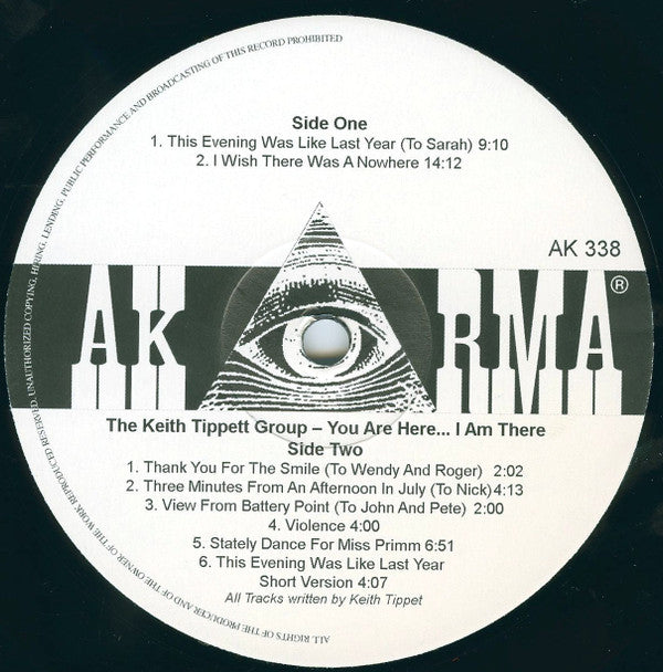 The Keith Tippett Group : You Are Here... I Am There (LP, Album, RE, 180)