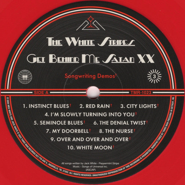 The White Stripes : Get Behind Me Satan XX (LP, Album, Red + LP, Album, Whi + 7" + Blu-ray + L)