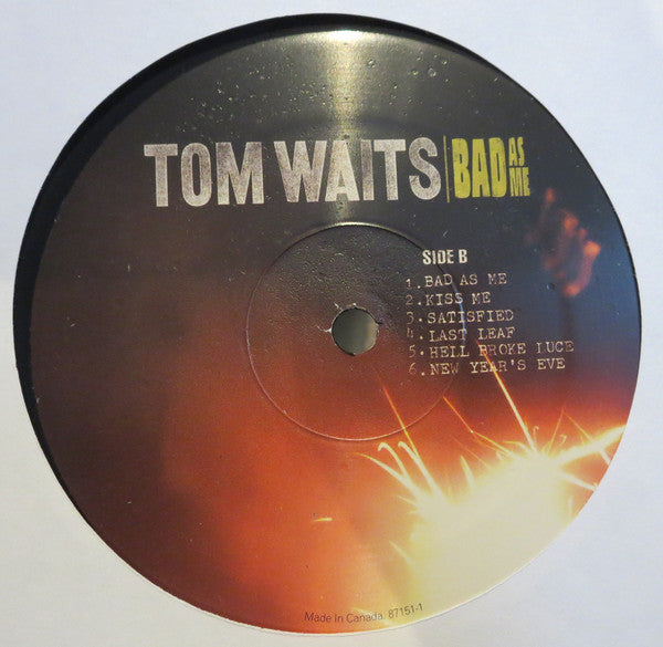 Tom Waits : Bad As Me (LP, Album, RP)