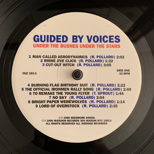 Guided By Voices : Under The Bushes Under The Stars (LP, Album, RE, RM, 180 + 12", EP, RE, RM)