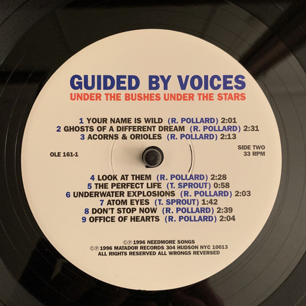 Guided By Voices : Under The Bushes Under The Stars (LP, Album, RE, RM, 180 + 12", EP, RE, RM)