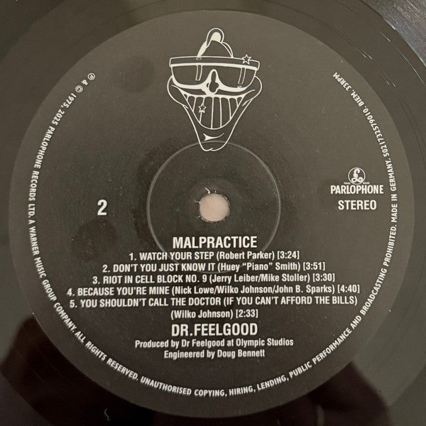 Dr. Feelgood : Malpractice (LP, Album, RE, RM, 50t)