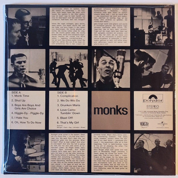 The Monks : Black Monk Time (LP, Album, RE, 180)