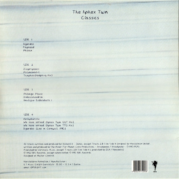 The Aphex Twin* : Classics (2xLP, Comp, RE, RM)