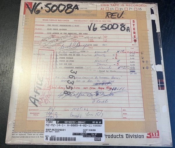 The Velvet Underground & Nico (3) : The Velvet Underground & Nico (LP, Album, Ltd, RE, Gat)