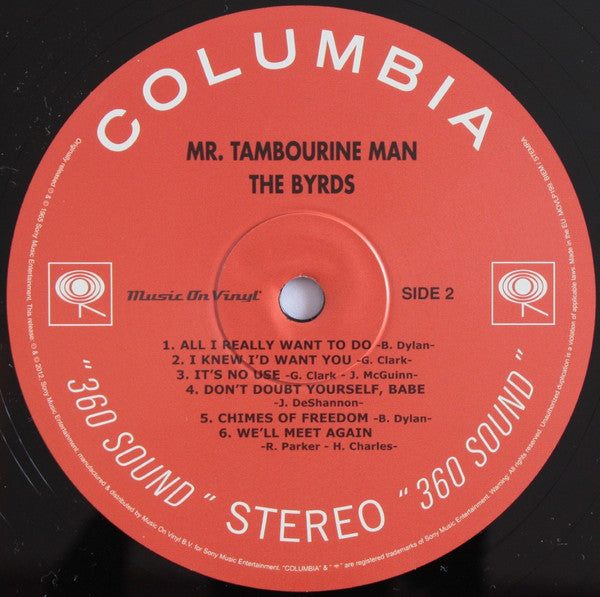 The Byrds : Mr. Tambourine Man (LP, Album, RE)