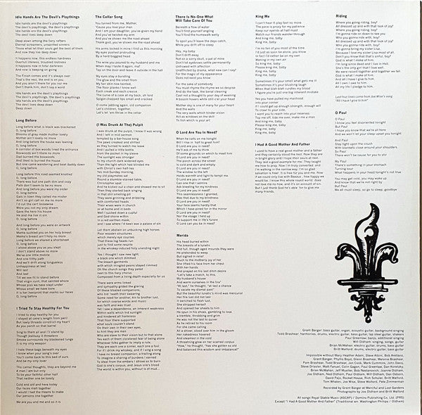 Palace Brothers* : There Is No-One What Will Take Care Of You (LP, Album, RE)