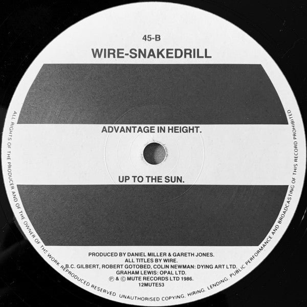 Wire : Snakedrill (12", EP)