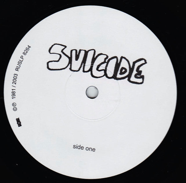 Suicide : 1/2 Alive (LP, Album, RE, RM)