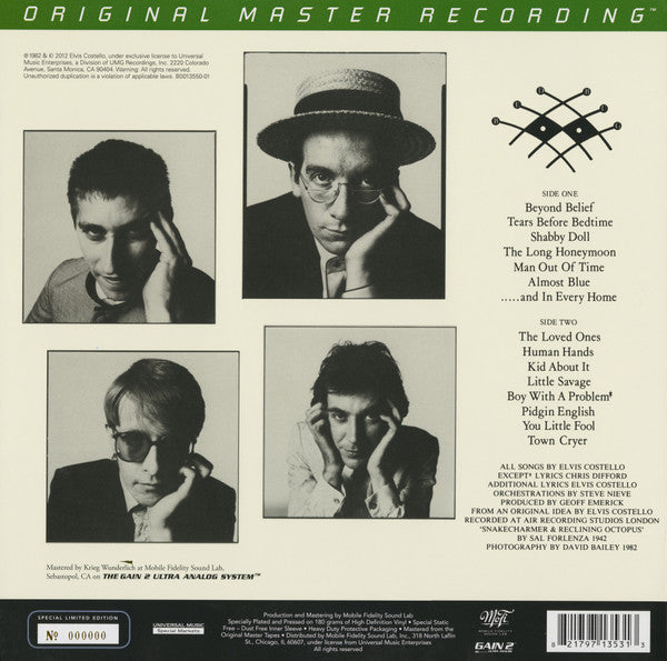 Elvis Costello & The Attractions : Imperial Bedroom (LP, Album, Ltd, Num, RE, RM, S/Edition, 180)