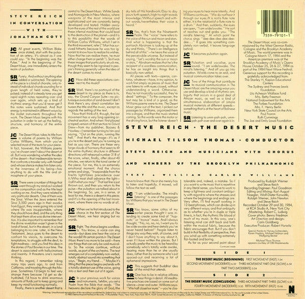 Steve Reich : The Desert Music (LP, Album)