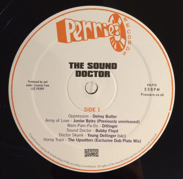 Lee Perry And The Sufferers'* : The Sound Doctor (Black Ark Singles And Dub Plates 1972-1978) (2xLP, Comp)