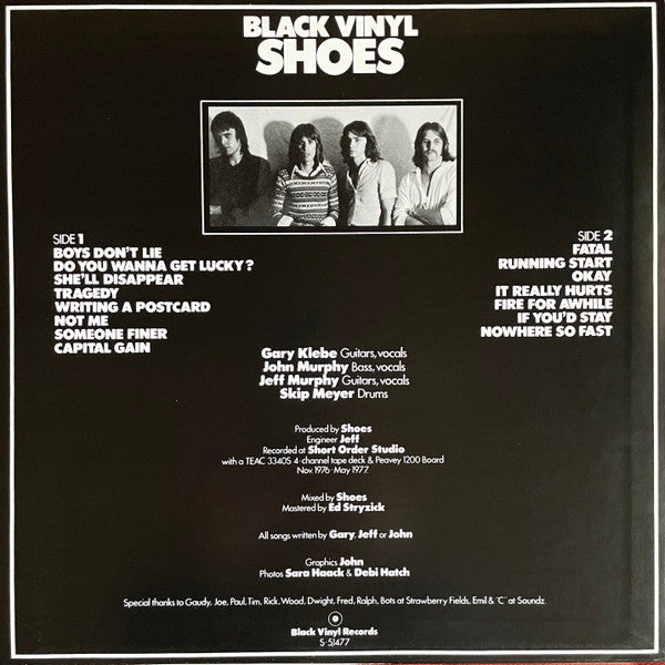 Shoes : Black Vinyl Shoes (LP, Album, RE, 150)