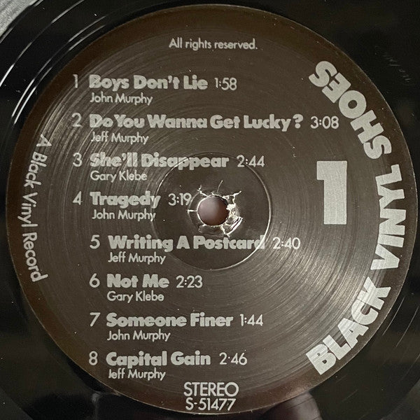 Shoes : Black Vinyl Shoes (LP, Album, RE, 150)