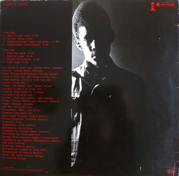Linton Kwesi Johnson : Forces Of Victory (LP, Album, RE)