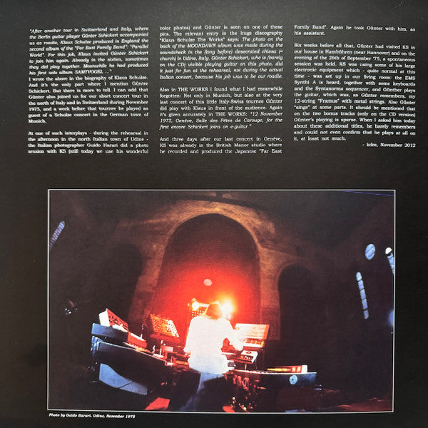 Klaus Schulze & Günter Schickert : The Schulze-Schickert Session (LP, Album, Ltd, 180)