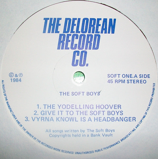 The Soft Boys : Wading Through A Ventilator (12", EP)