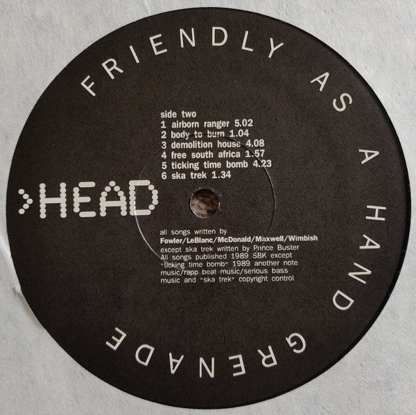Tackhead : Friendly As A Hand Grenade (LP, Album)