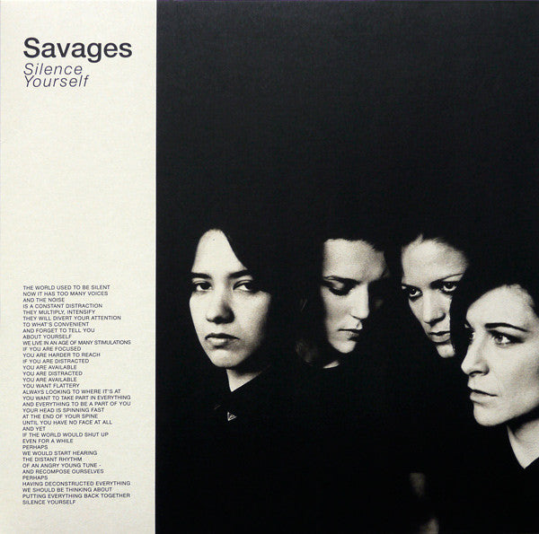 Savages (2) : Silence Yourself (LP, Album)