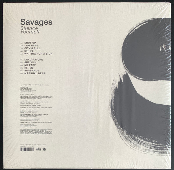 Savages (2) : Silence Yourself (LP, Album)