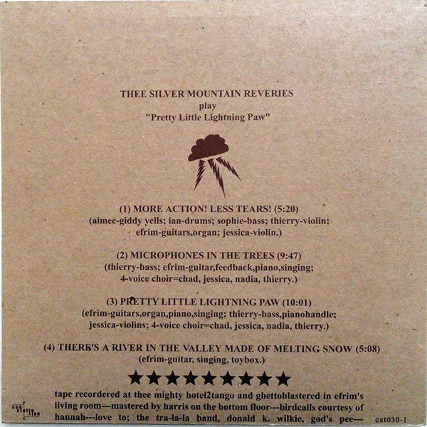 A Silver Mt. Zion : Pretty Little Lightning Paw (12", EP)