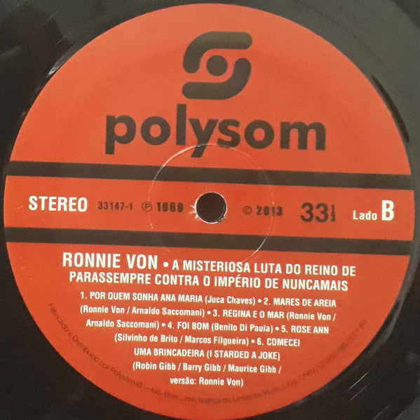 Ronnie Von : A Misteriosa Luta Do Reino De Parassempre Contra O Império De Nuncamais (LP, Album, RE, 180)