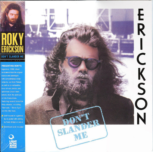 Roky Erickson : Don't Slander Me (LP + LP, S/Sided, Etch + Album, RE, RM)