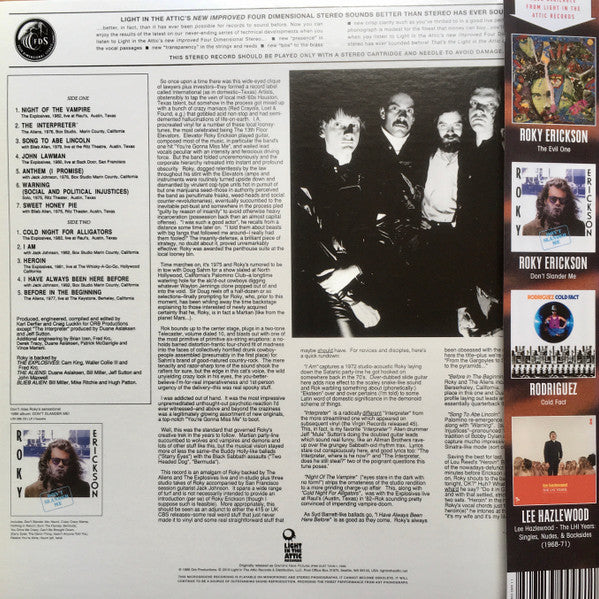 Roky Erickson : Gremlins Have Pictures (LP, Album, Ora + 7" + Ltd, RE, RM)