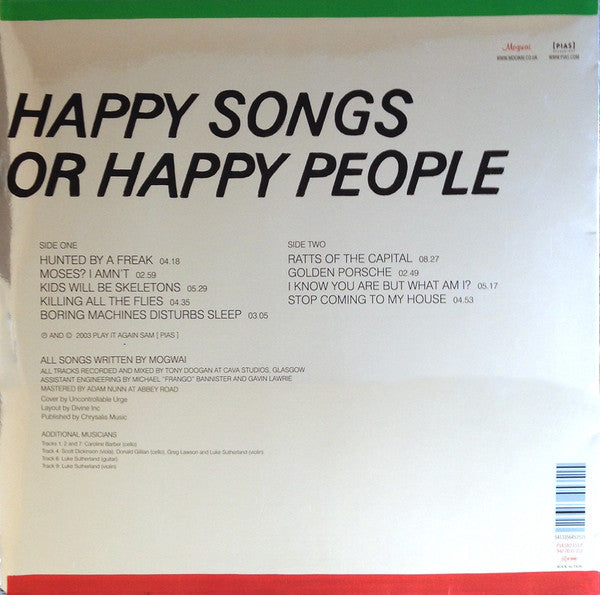 Mogwai : Happy Songs For Happy People (LP, Album, RE, 180)