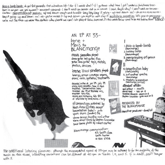 Blancmange : Irene & Mavis (10", EP, Ltd, Num, RE, RM)