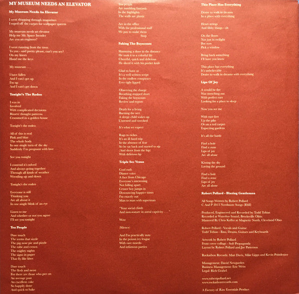 Robert Pollard : Blazing Gentlemen (LP, Album)
