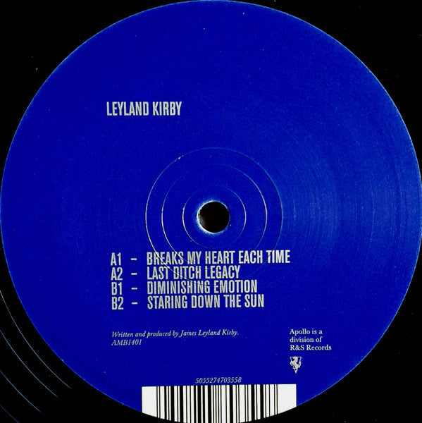Leyland Kirby : Breaks My Heart Each Time (12")