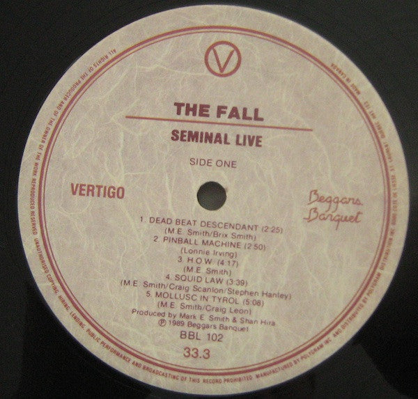 The Fall : Seminal Live (LP, Album)