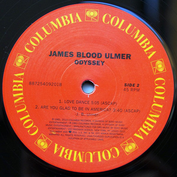 James Blood Ulmer : Odyssey (2xLP, Album, Ltd, Num, RM, 180)