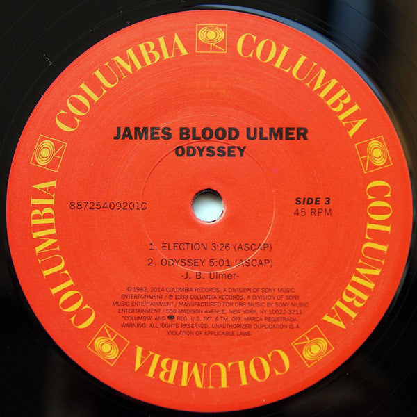 James Blood Ulmer : Odyssey (2xLP, Album, Ltd, Num, RM, 180)