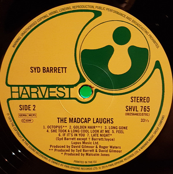 Syd Barrett : The Madcap Laughs (LP, Album, RE, Gat)