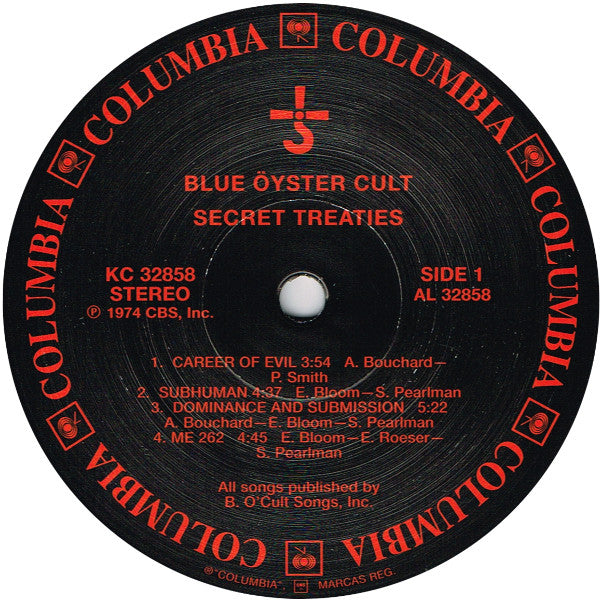 Blue Öyster Cult : Secret Treaties (LP, Album, RE, RM, 180)