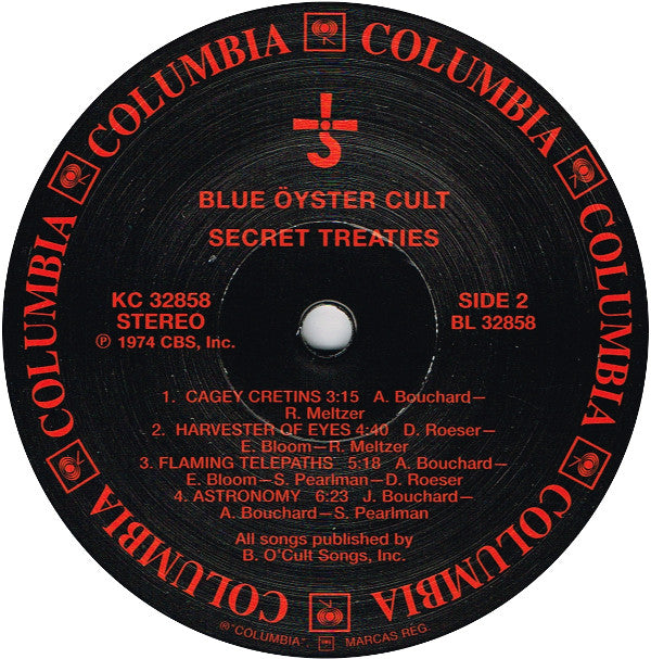Blue Öyster Cult : Secret Treaties (LP, Album, RE, RM, 180)