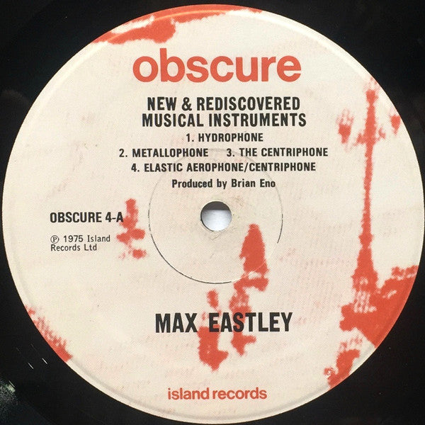 David Toop / Max Eastley : New And Rediscovered Musical Instruments (LP, RP, Red)